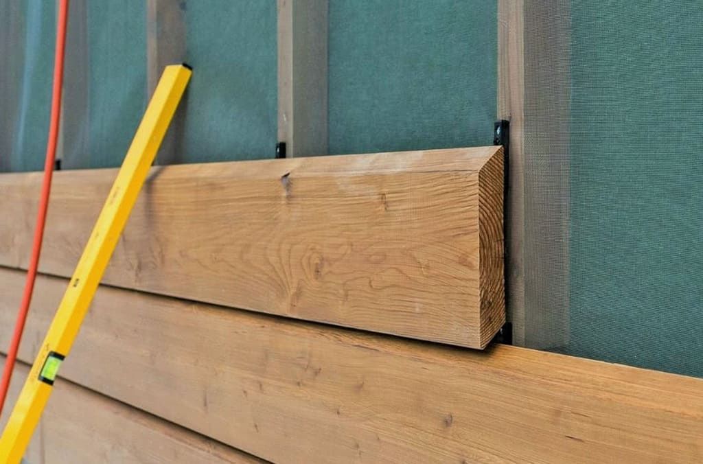 Крепление планкена на стену