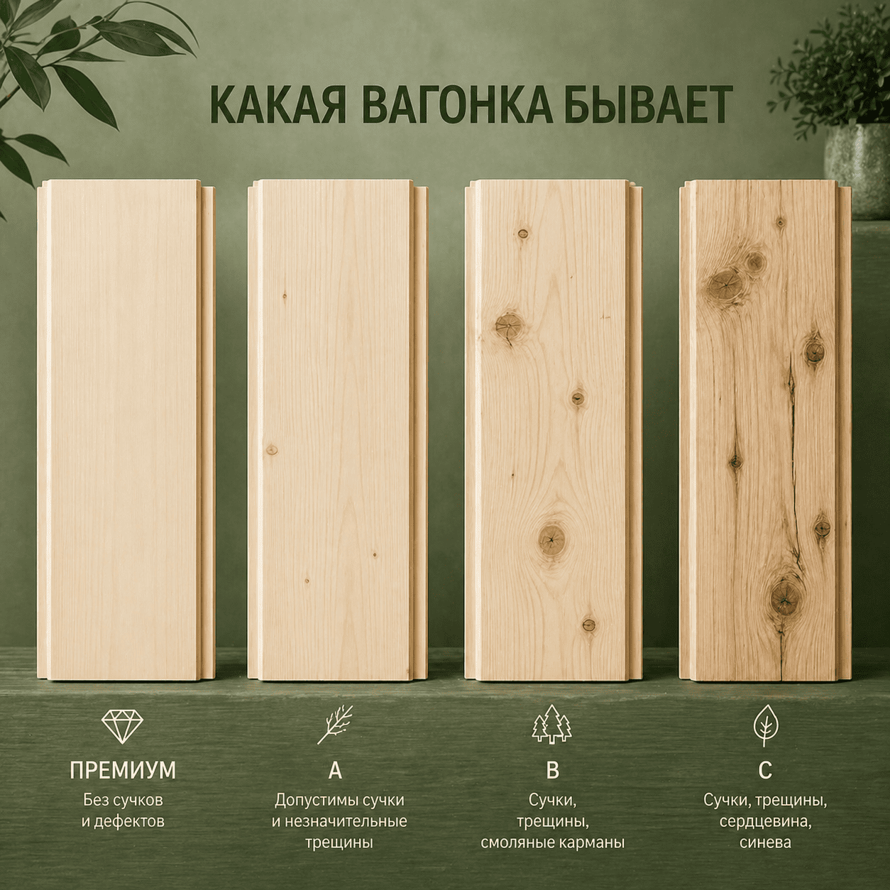 Сорта вагонки